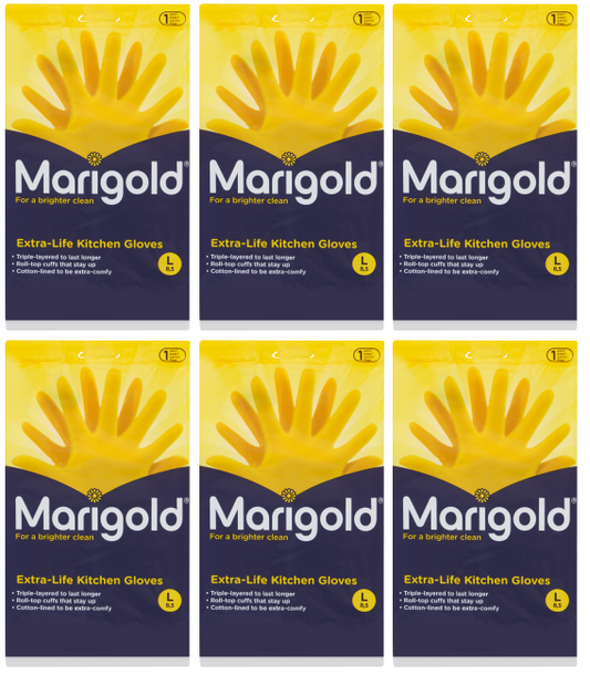6 x Marigold Gloves Large