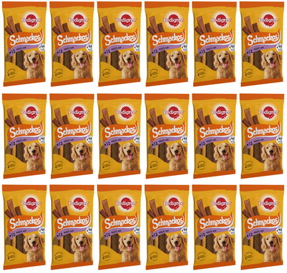 18 x Pedigree Schmackos Beef 12 Stick 86Gm