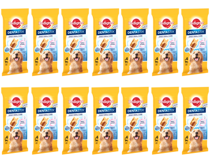 14 x Pedigree Dentastix Dental Chews Dog 4 Large Sticks 154G