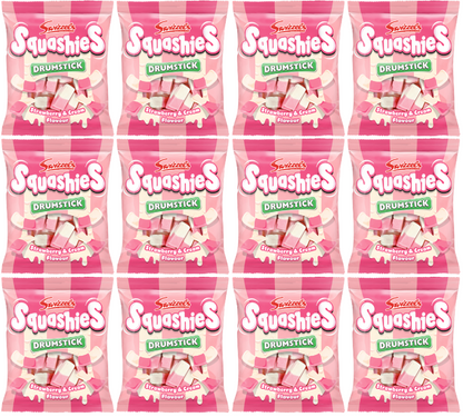 12 x Squashies Strawberry & Cream - 120GM