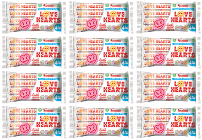 12 x Swizzels Giant Love Hearts 4Pk 152Gm
