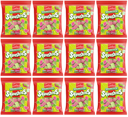 12 X Swizzels Squashies Drumstick Sour Cherry & Apple 120G