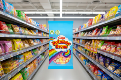 60 x Swizzels Rainbow Drops Small Pack 10g