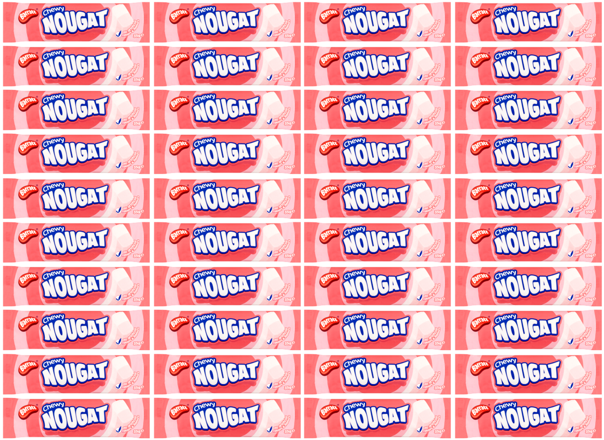 40 x Barratt Soft Nougat Bar 35Gm