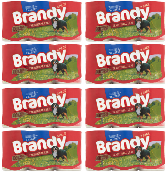 8 x Brandy With Beef Traditional Loaf 3X395G