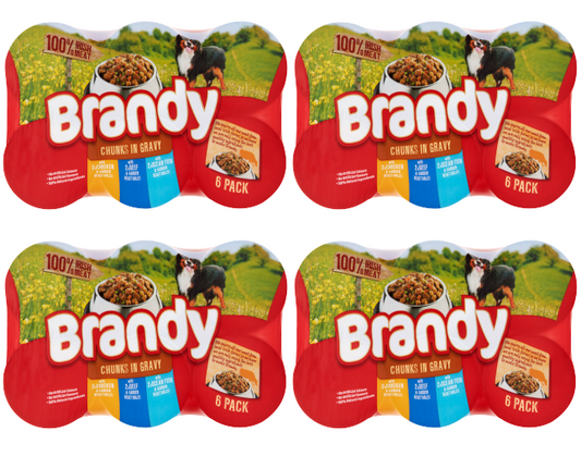 24 x Brandy Variety Chunks In Gravy 395G