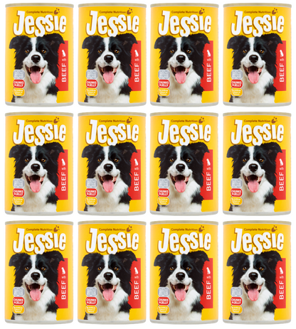 12 X Jessie Dog Beef 400G