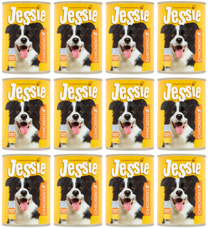 12 X Jessie Dog Chicken 400G