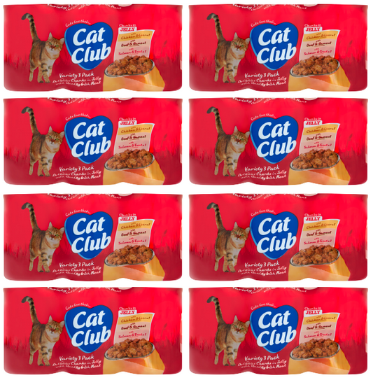 8 X Cat Club Variety Jelly 3X400G