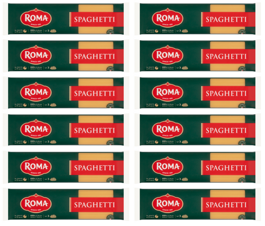 12 x Roma Spaghetti Pasta 500Gm
