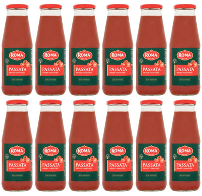 12 x Roma Passata Glass Jar  - 680G