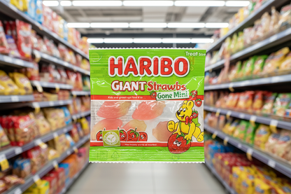 100 x Haribo Giant Strawbs Gone Mini 16G