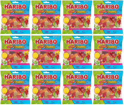 12 x Haribo Sour Sparks - 140GM