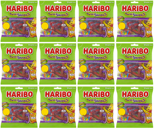 12 x Haribo Twin Snakes - 140GM