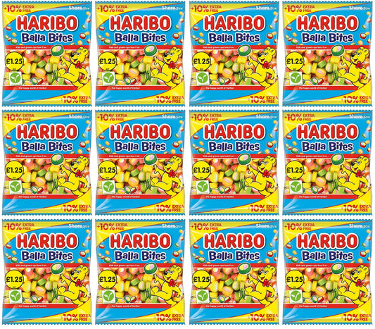 12 x Haribo Balla Bites (10% Extra Free) - 154GM