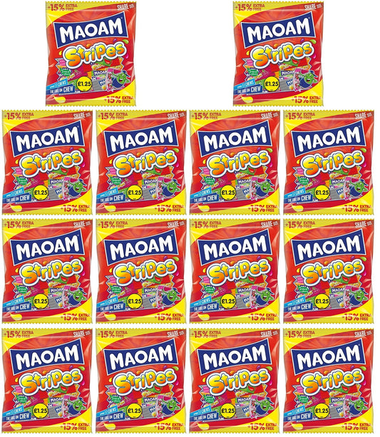 14 x Haribo Maoam Stripes (15% Extra Free) - 161GM