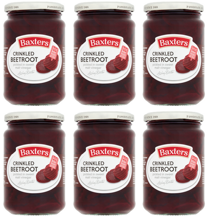 6 x Baxters Beetroot Crinkled Cut 340G