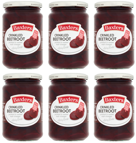 6 x Baxters Beetroot Crinkled Cut 340G