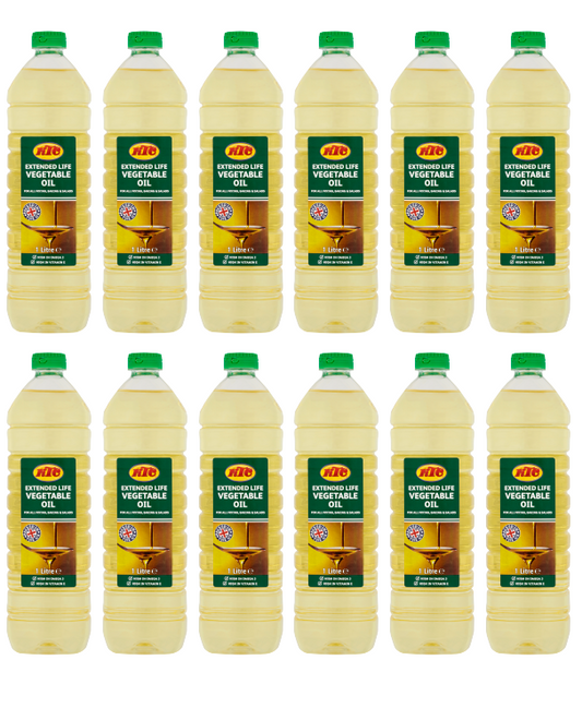 12 x Ktc Vegetable Oil - 1 Litre