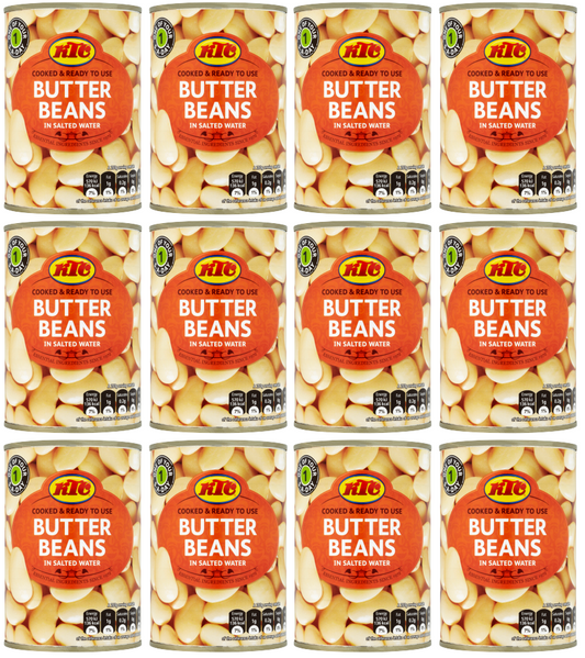 12 x Ktc Butter Beans - 400Gm