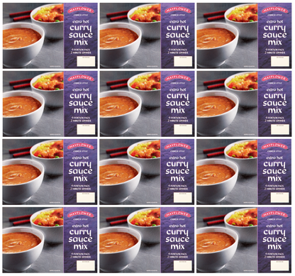 12 x Mayflower Chinese Style Extra Hot Curry Sauce Mix 255G