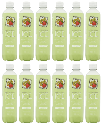 12 x Sparkling Ice Kiwi Strawberry 500Ml