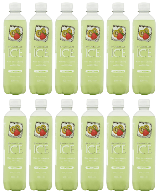 12 x Sparkling Ice Kiwi Strawberry 500Ml