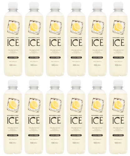 12 x Sparkling Ice Cloudy Lemon 500Ml