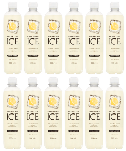 12 x Sparkling Ice Cloudy Lemon 500Ml