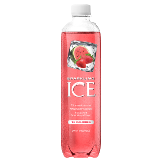 12 x Sparkling Ice Strawberry Watermelon - 500Ml