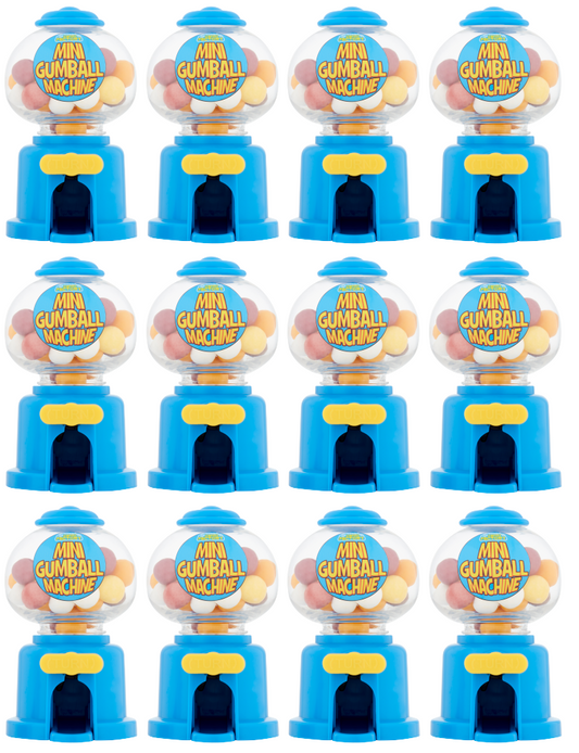 12 x Candy Factory Mini Gumball Machine 35G
