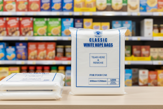 Shabra Classic White Hdpe Bags 200Mm X 250Mm