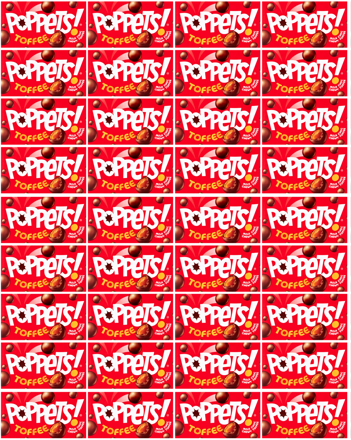 36 x Poppets Toffee Box