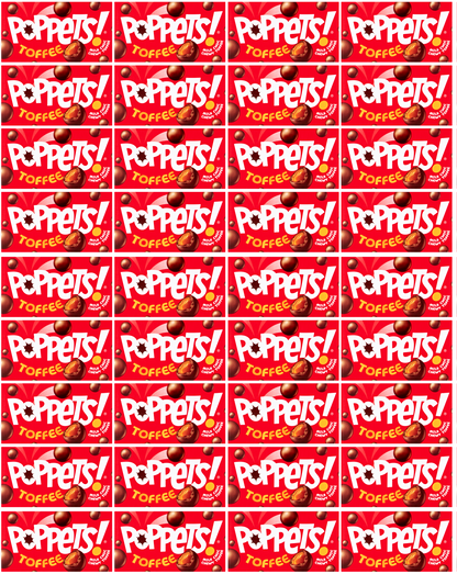 36 x Poppets Toffee Box