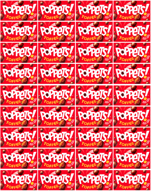 36 x Poppets Toffee Box