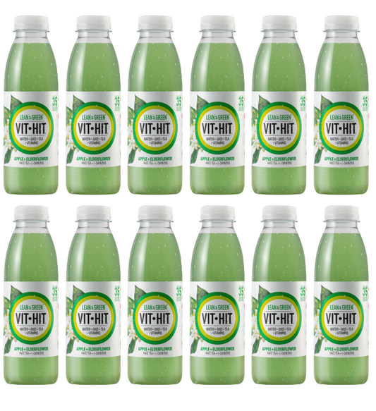 12 x Vit Hit Apple Lean & Green 500Ml