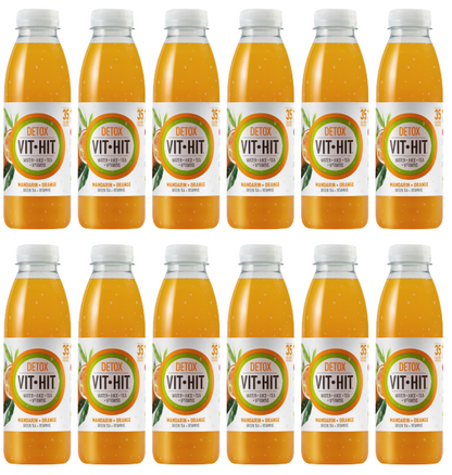 12 x Vit Hit Mandarin Orange Detox 500Ml
