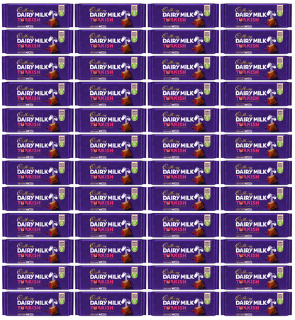 48 x Cadbury Dairy Milk Turkish Irish - 47Gm