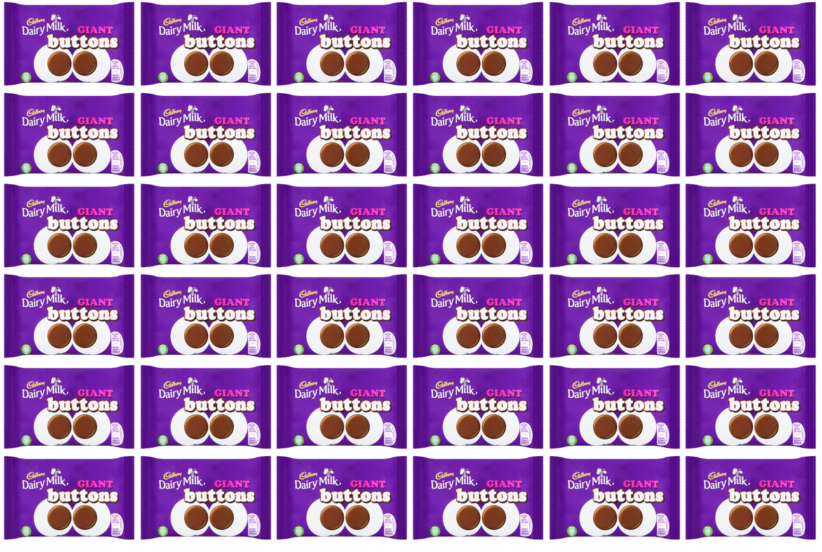 36 x Cadbury Giant Buttons Bitesize 40Gm