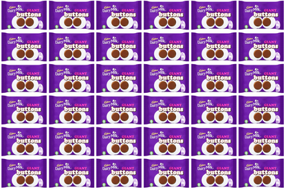 36 x Cadbury Giant Buttons Bitesize 40Gm