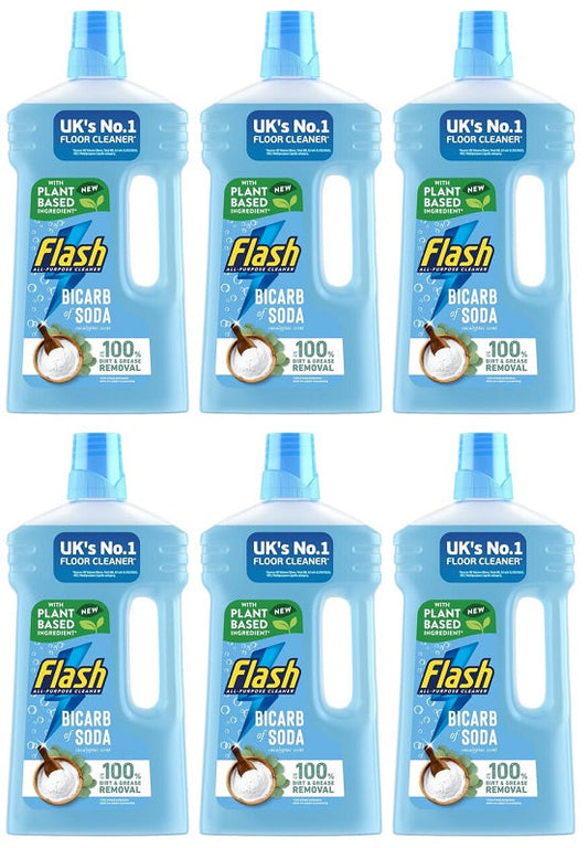 6 x Flash Liquid Bicarb Of Soda - 1 LITRE