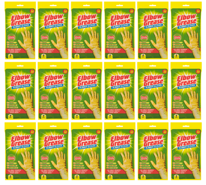 18 x Elbow Grease Rubber Gloves Medium