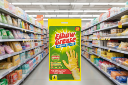 18 x Elbow Grease Rubber Gloves Medium