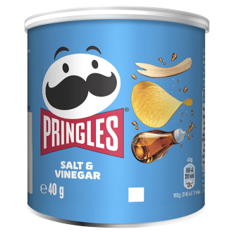 12 x Salt & Vinegar Pringles 40Gm