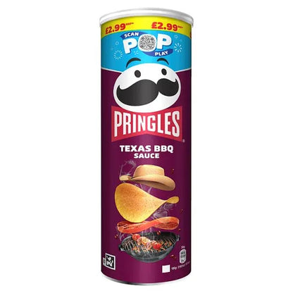 6 x Pringles Texas Bbq - 165GM