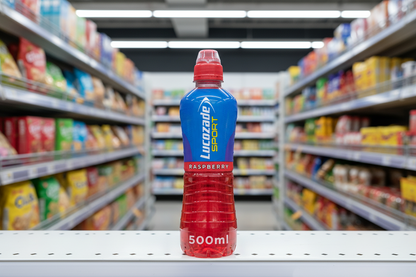 12 x Lucozade Sport Raspberry 500Ml