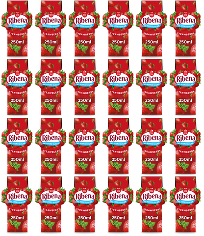 24 x Ribena Strawberry Carton 250Ml