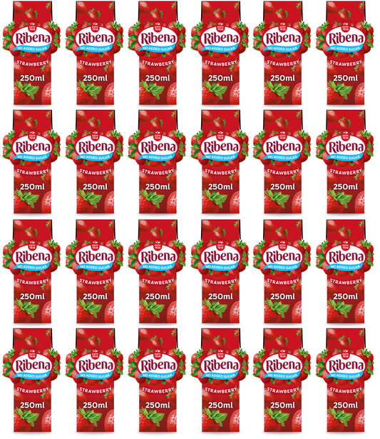24 x Ribena Strawberry Carton 250Ml