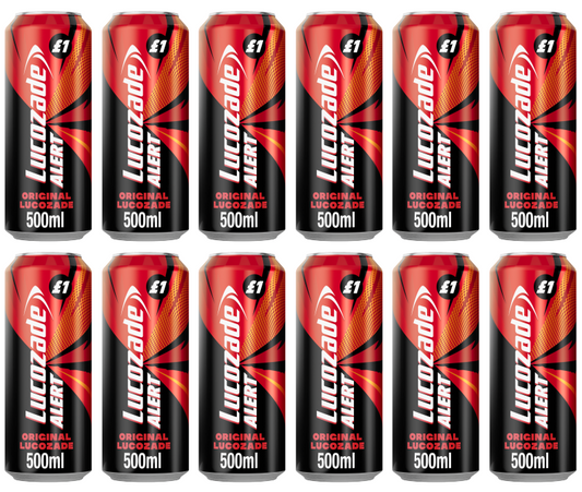 12 x Lucozade Alert Original - 500Ml