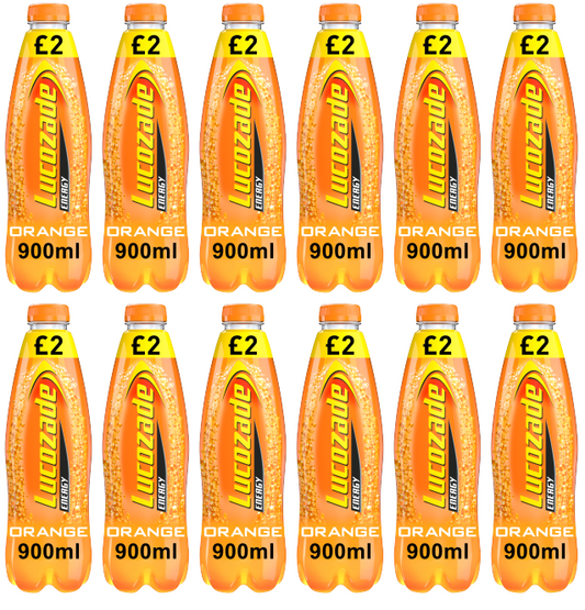 12 x Lucozade Energy Orange - 900Ml